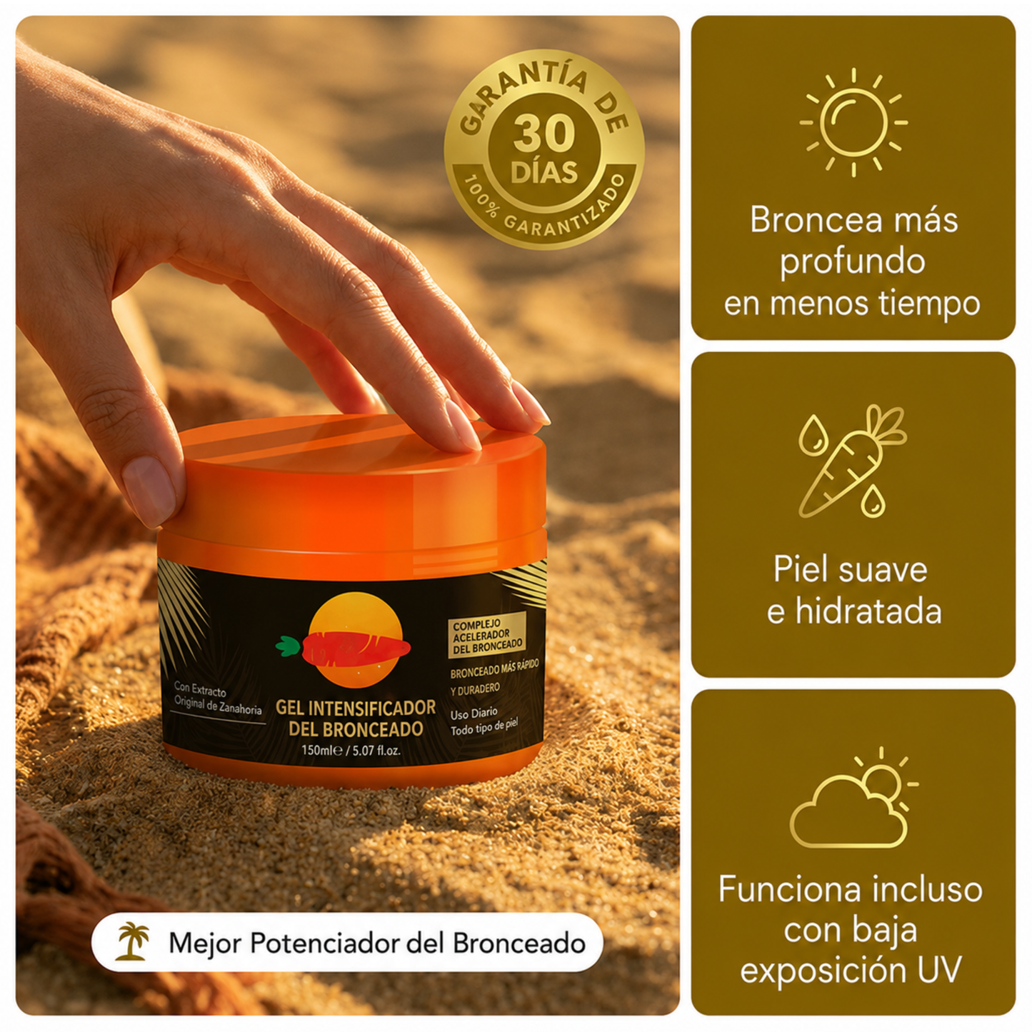 Gel Bronceador Intensivo