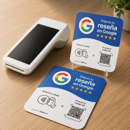 Placa para reseñas de Google