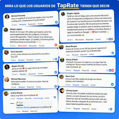 Placa para reseñas de Google