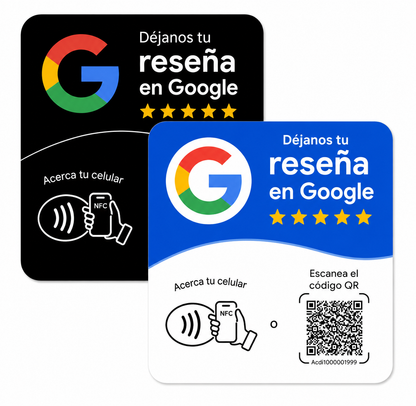 Placa para reseñas de Google